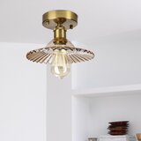 Stropni luster TRISH 1xE27/15W/230V zlatna/dimljeno bež | Eponuda.com