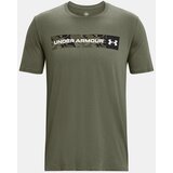 Under Armour UA Camo Chest Stripe SS Majica Zelena | Shoptok.si