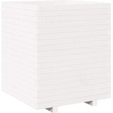  Vrtna sadilica bijela 60x60x72,5 cm od masivne borovine | shoptok.hr