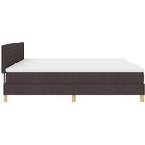  Krevet s opruga kutije Tamno smeđa 200 x 200 cm tkanina | shoptok.hr