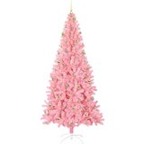  Božićno drvce s 300 LED svjetlima Ružičasta 240 cm PVC | shoptok.hr