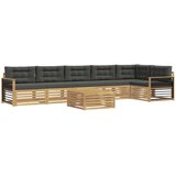 vidaXL Zunanja garnitura za sedenje z blazino 7 pcs Bela in antracit, (5000270800) | Shoptok.si