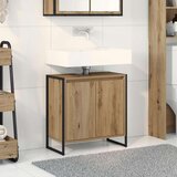  Kupaonski ormar s vratima Umjetnička hrastovina 60 x 30 x 60 cm | shoptok.hr