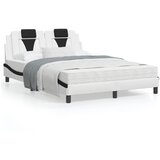 vidaXL Okvir kreveta LED bijelo-crni 120 x 200 cm umjetna koža Cijene