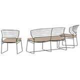 Venture Home Milano vrtna lounge garnitura, crna | shoptok.hr