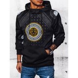 DStreet Bluza męska z kapturem i nadrukiem czarna | Shoptok.si