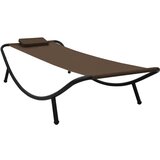 vidaXL Vrtni ležalnik rjav 200x90 cm iz jekla, (20662720) Cene