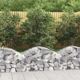 vidaXL Obokana gabonska košara 100x50x40/60 cm pocinkano železo Cene