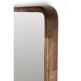 White Label Stensko ogledalo z lesenim okvirjem 34x120 cm Nyko – | Shoptok.si