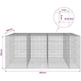  Gabion s žicom debljine 3,5 mm i mrežom 5x5 cm 350x100x150 cm | shoptok.hr