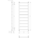 Sapho kupatilski radijator metro light 114x40 cm, beo | Eponuda.com