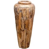 vidaXL Okrasna vaza 40x80 cm trdna tikovina | Shoptok.si