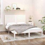  Posteljni okvir bel iz trdnega lesa 140x200 cm, (20904359) | Shoptok.si