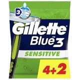 Gillette blue 3 sensitive brijač za jednokratnu ulogu, 6 komada cene