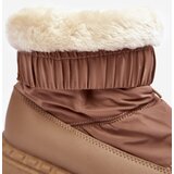 Boto Women's snow boots on thick sole in dark beige Lureta | shoptok.hr