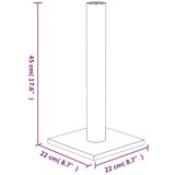  Grebalica za mačke tamnosiva 22 x 22 x 45 cm | Eponuda.com