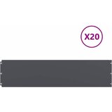 vidaXL Robniki za trato 20 kosov Antracit Hladno valjano jeklo | Shoptok.si