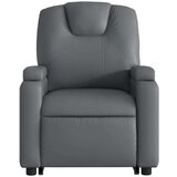  Naslonjač na podizanje od umjetne kože siva | shoptok.hr