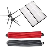 Mega-pack s črnimi stranskimi krtačkami za Roborock S8