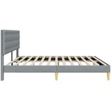  Krevetna konstrukcija Svjetlosiva 200 x 200 cm Tkanina | Eponuda.com