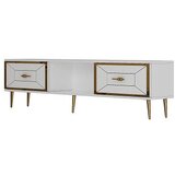 Hanah home tv polica arno white gold