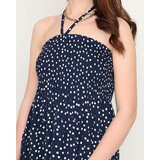 Resti Navy blue ladies midi dress with polka dots - Clothing | Shoptok.si