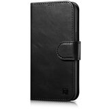 ICARER 2v1 torbica, usnjena preklopna torbica za iPhone 14 Pro Anti-RFID Oil Wax Wallet Case črna, (21522191) Cene
