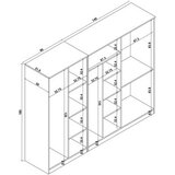Hanah home ormar boja drveta kardelen 1600 126 | ePonuda.com