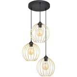  Luster na sajli MERCURE 3xE27/15W/230V zlatna/crna | Eponuda.com