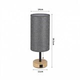  Brilagi - Stona lampa sa USB portom TABLON 1xE27/25W/230V hrast/crna/siva | Eponuda.com