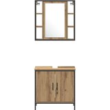  Set za kopalnico 4 kosa Artisan hrast Inženirski les | Shoptok.si