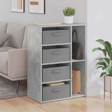  Strani šal s predalom Betonsko siva 60 x 33,5 x 84 cm, (5000233747) | Shoptok.si