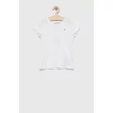 Tommy Hilfiger Otroška kratka majica bela barva