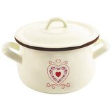 Orion Emajliran lonec s pokrovom, bež, TONCA, 16 cm, 2,3 l, (5000019830) Cene