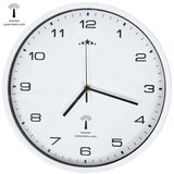  Radijsko vodena stenska ura Quartz gibanje kovina 31 cm bela | Shoptok.si