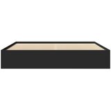  Okvir za krevet crni 200 x 200 cm konstruirano drvo | shoptok.hr