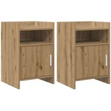 vidaXL Posteljne mize 2 pcs Artisan hrast 40 x 36 x 60 cm, (5000247333) | Shoptok.si