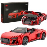  Auto na daljinsko upravljanje i sastavljanje Rastar 93800 1:14 Audi R8 Spyder - 1440 elemenata | shoptok.hr