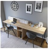 Hanah home Radni stol za dvije osobe s policama | shoptok.hr