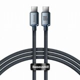 Baseus kabel USB C-C 1.2m 100W PD Crystal shine črn CAJY000601 Cene