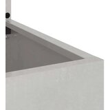 vidaXL Vrtno korito z dekorativno ploščo Srebrna 50 x 140 cm | Shoptok.si