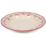 S|P Collection Bordo rdeč/slonokoščen jušni porcelanast krožnik ø 23 cm Cyril – | Shoptok.si