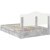  Okvir za krevet s ladicama Betonski sivi 150 x 200 cm | shoptok.hr