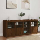 vidaXL Komoda s LED svjetlima smeđa boja hrasta 164 x 37x 67 cm | shoptok.hr
