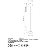 Opviq Podna lampa Togg-14815, 20x20x140 cm, IP20, Narandžasta | Eponuda.ba
