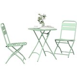 Bistro set 3 pcs Zelena Čelik | shoptok.hr