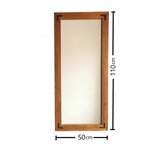Hanah home ogledalo 50110CV, 110x50cm, smeđe | Eponuda.ba