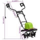  Vrtna freza s 4 oštrice električna 800 W | shoptok.hr