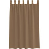 Voile zavjese s petljama 2 kom svijetlosmeđe 140x175 cm | Shoptok.si