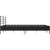  Okvir za krevet crni 160x200 cm konstruirano drvo i metal | shoptok.hr